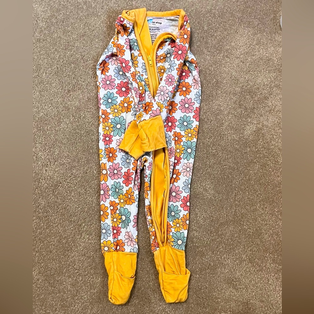 Floral bamboo onsie - Little One Shop